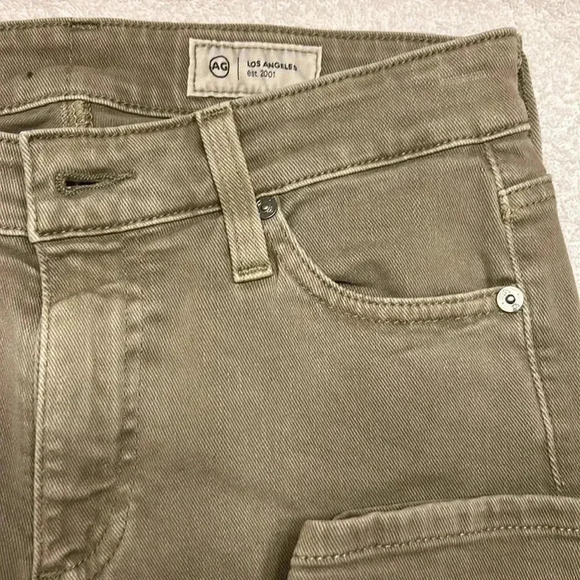 AG Los Angeles Women Mari Crop High Rise Slim Straight  Jeans Size 25 - Picture 4 of 8